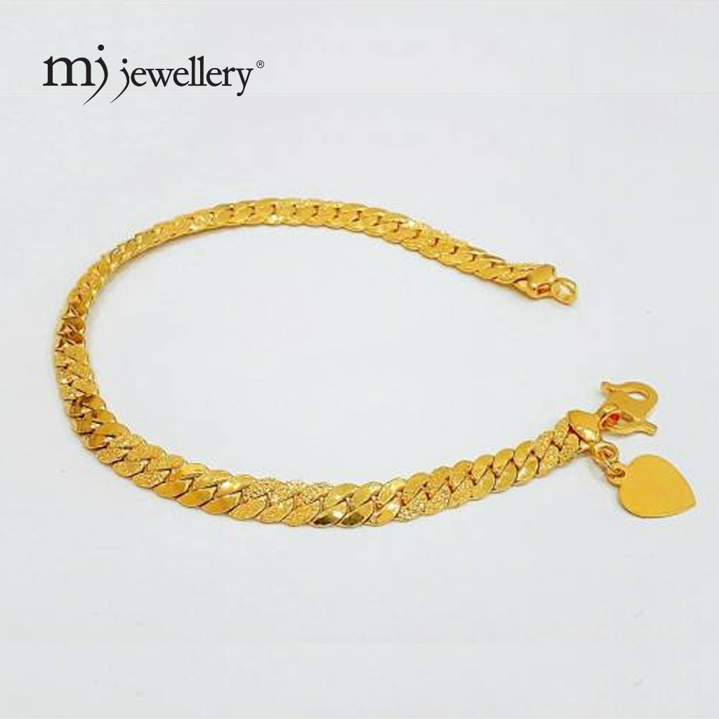 MJ Jewellery 916/22K Gold Snake Skin Bracelet T011