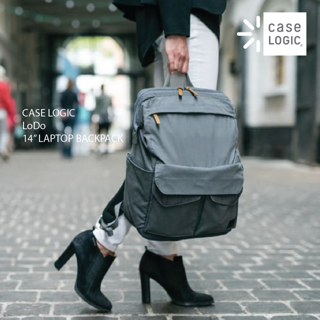 CASE LOGIC LODO MEDIUM LAPTOP BACKPACK | LODP114 | *Unique wide-mouth opening