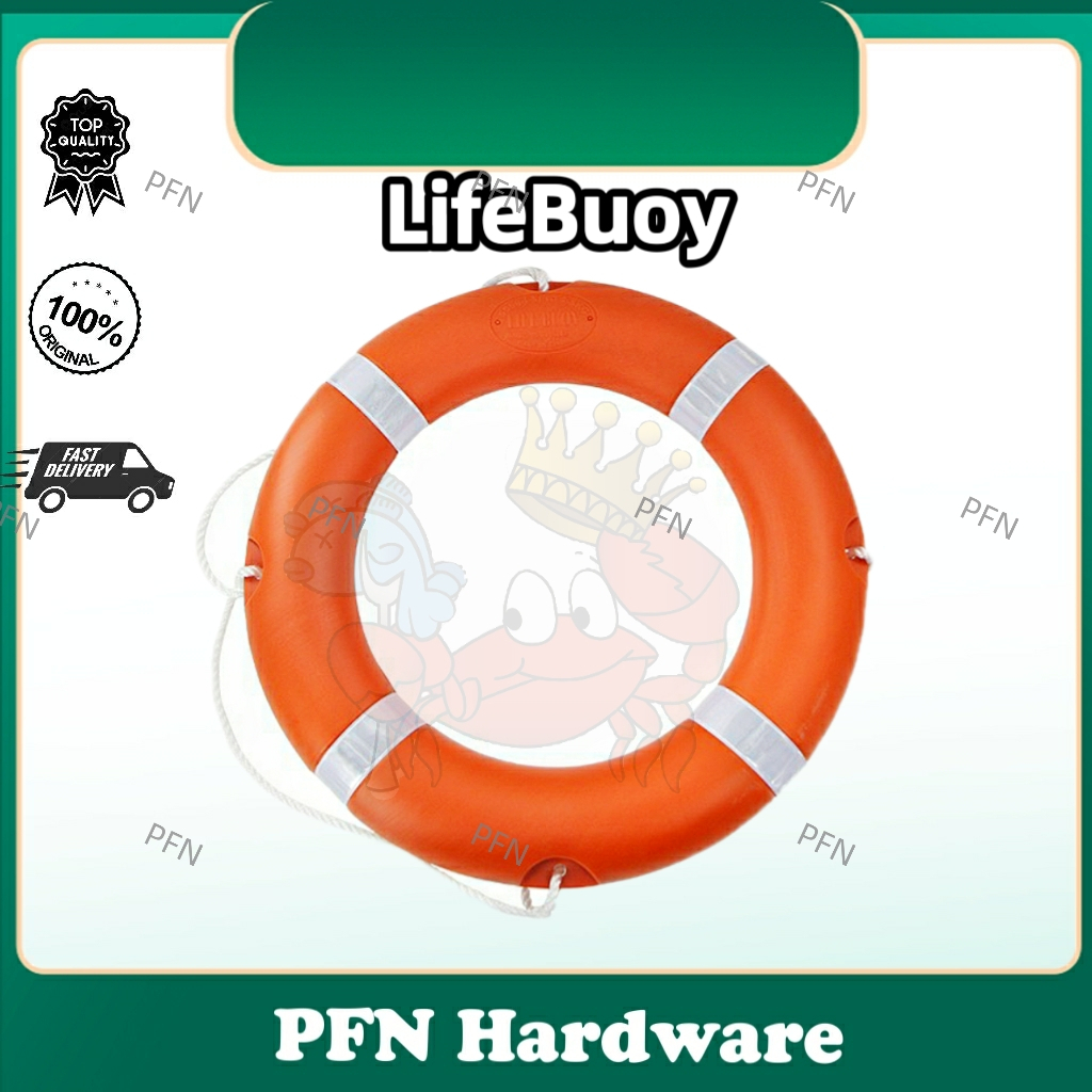 PVC Safety Life Buoy (Kehidupan Pelampung) Life-Saving Ring Inflatable Boat Buoyance READY STOCK