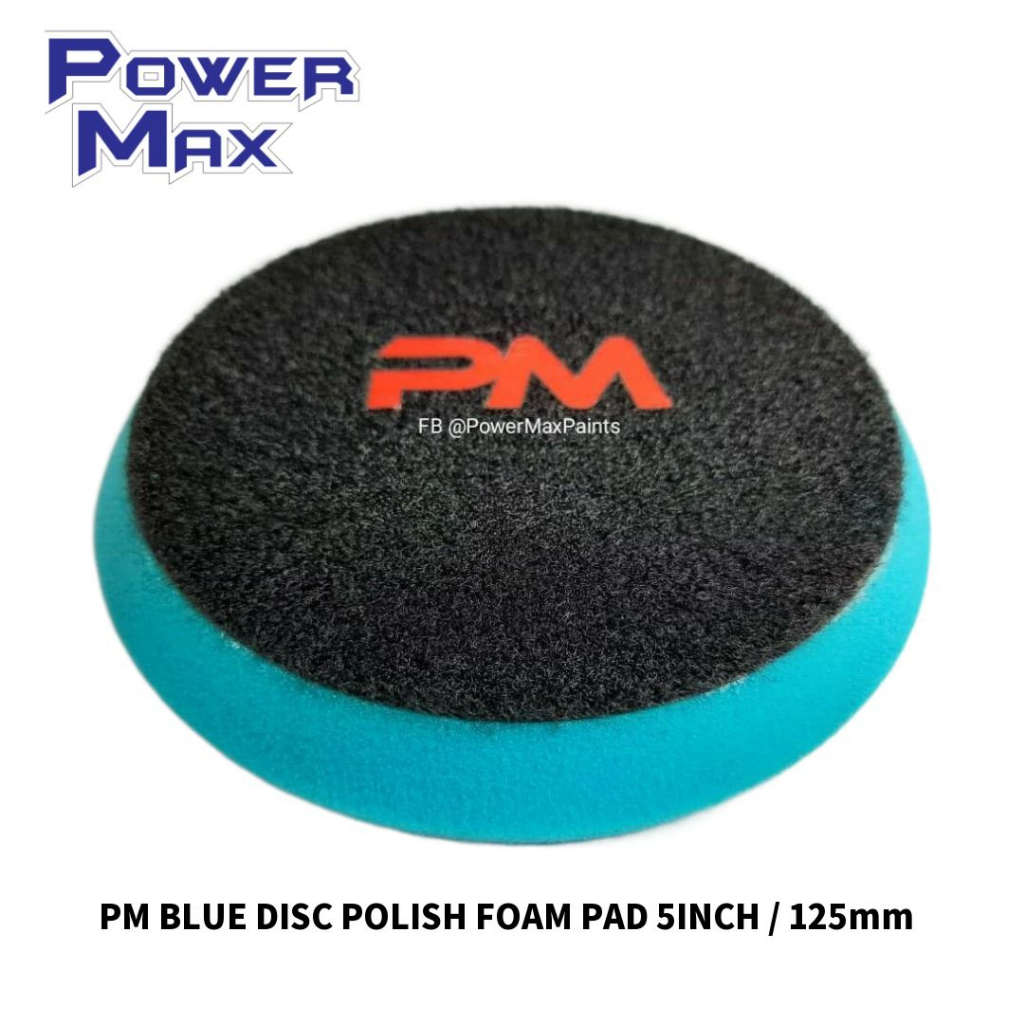 PM BLUE DISC POLISH FOAM PAD 5INCH / 125mm (FINISHING FOAM PAD)