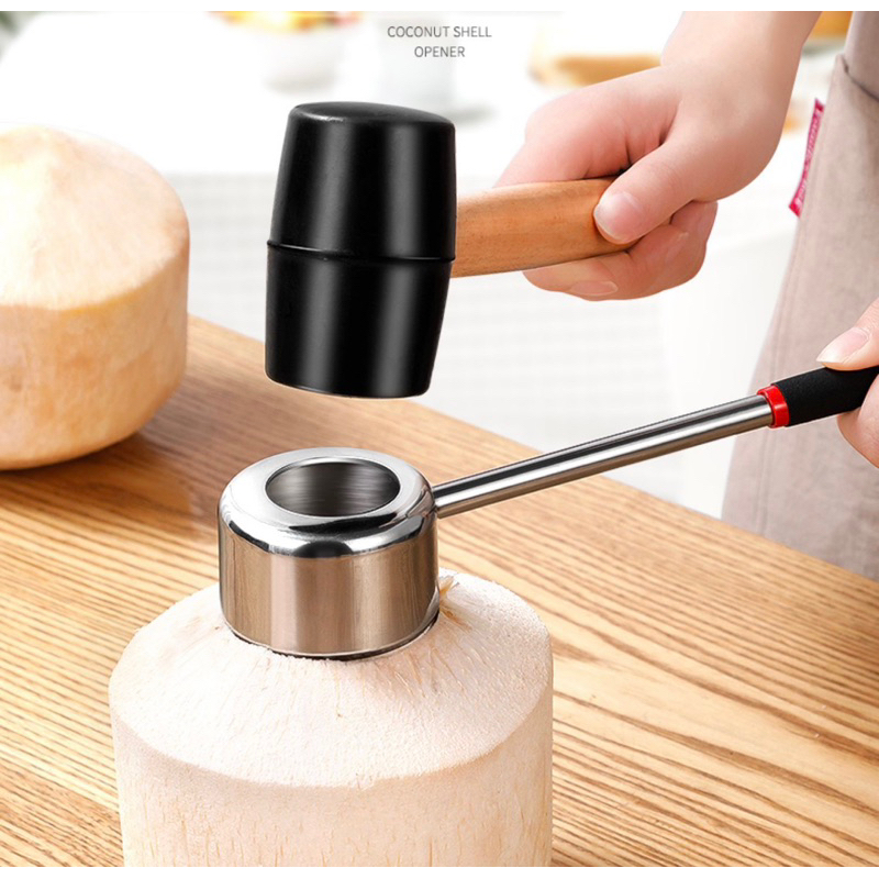 1set kelapa buka pisau senang coconut shell opener pisau kelapa 开椰子 椰子刀（现货）ready stok