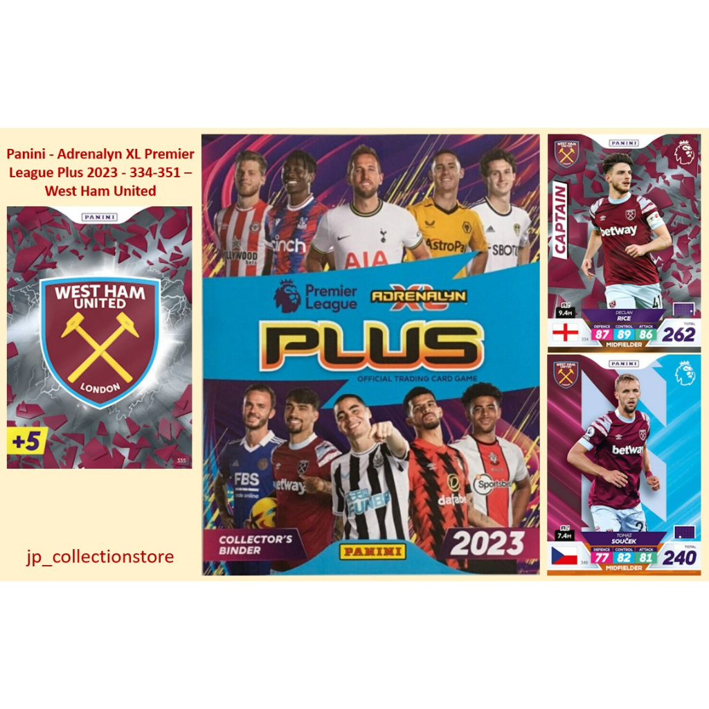 [West Ham United] Panini - Adrenalyn XL Premier League Plus 2023 - 334-351