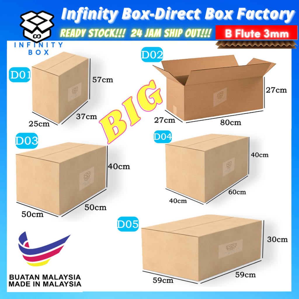BIG Size Box Moving Box Kotak Besar Kotak Pindah Rumah Packaging Box Carton Box