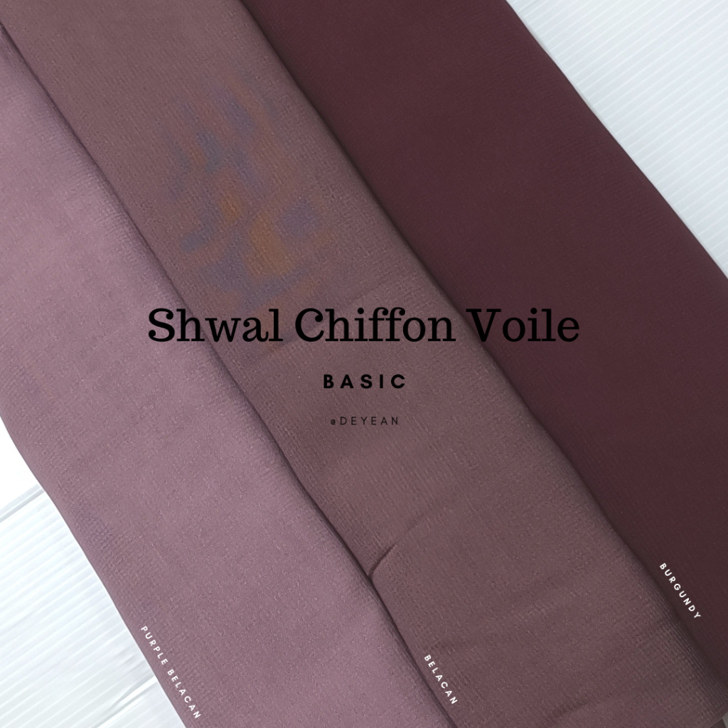 Shawl Chiffon Voile Shawl Chiffon Aritachi Selendang Chiffon Voile Shawl Plain Shawl Raya 2025