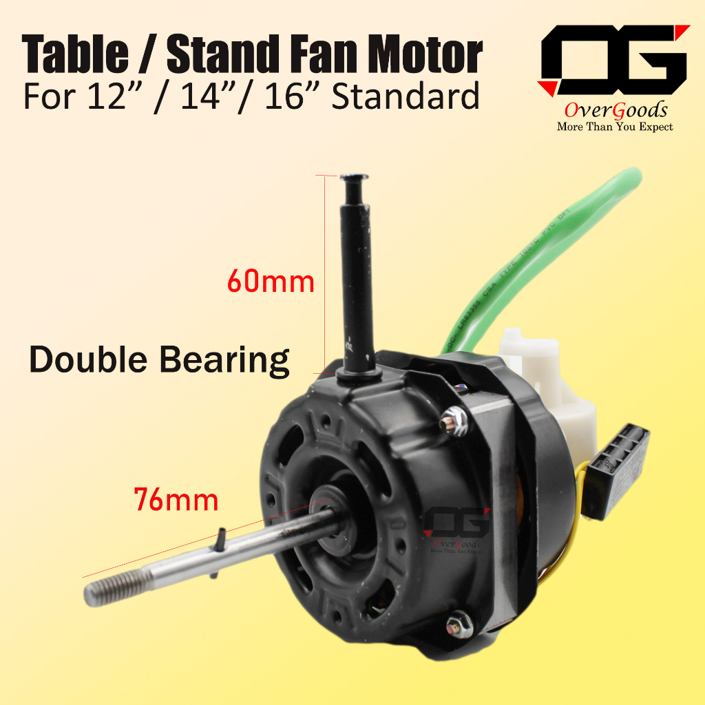 Double Bearing Replacement All Model Universal 12 / 14 / 16 Inch Table Fan Motor Table Fan Kipas meja Stand Fan