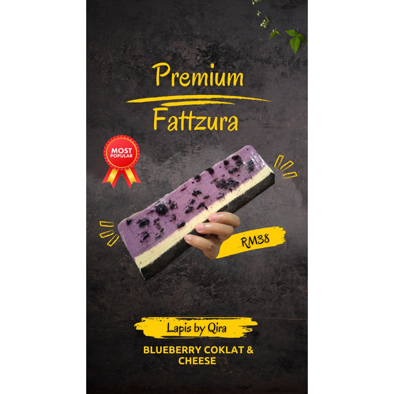 KEK LAPIS SARAWAK PREMIUM BLUEBERRY AISKRIM FATZURA