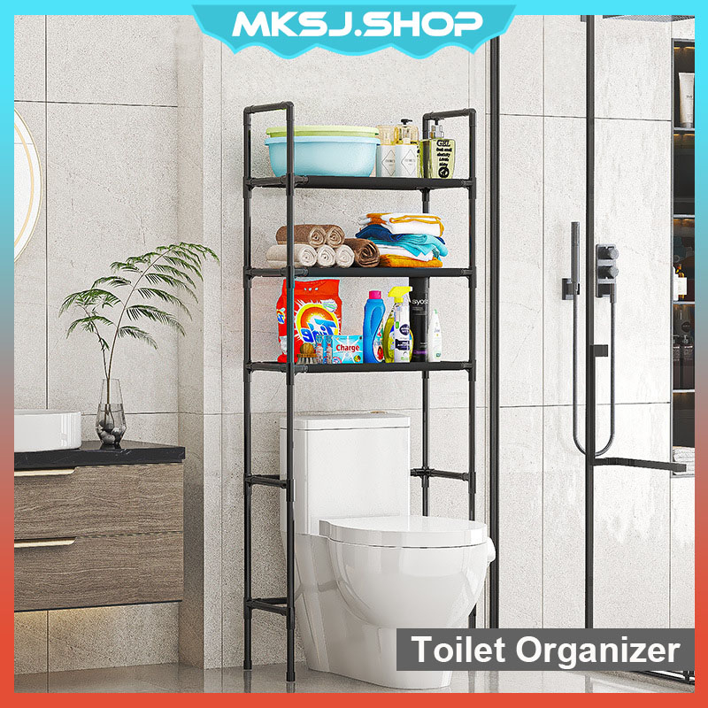 3 Tiers Shower Rak Bathroom Cabinet And Toilet Rack Organizer Bathroom ...