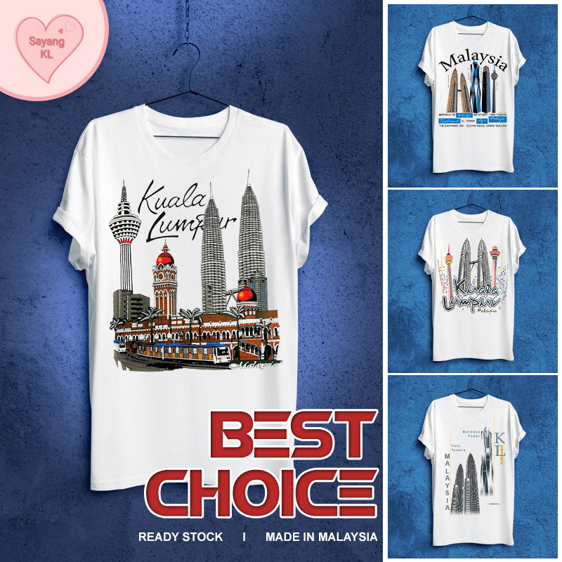 T shirt klcc Malaysia klcc t shirt baju putih klcc t shirt kuala lumpur t shirt malaysia klcc kaos malaysia klcc t shirt