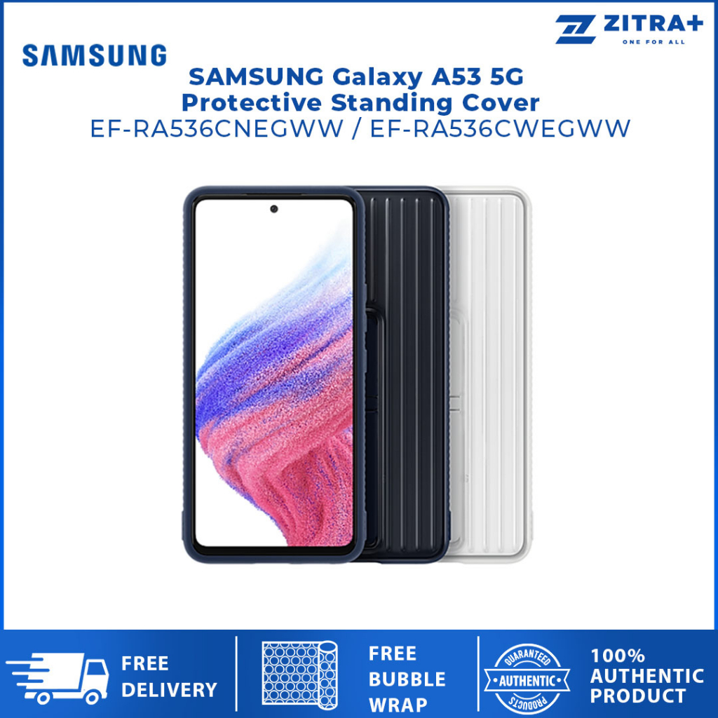 SAMSUNG Galaxy A53 5G Protective Standing Cover | EF-RA536CNEGWW / EF-RA536CWEGWW | Heavy Duty Device Protection