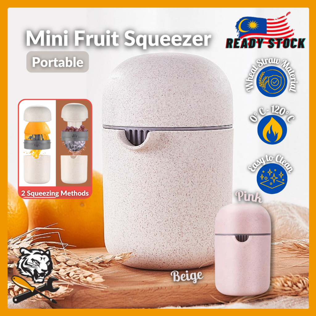 3THW Mini Fruit Squeezer Portable Juice Squeezer Extractor Manual Wheat Straw Juicer Pemerah Jus Mini手动榨汁机