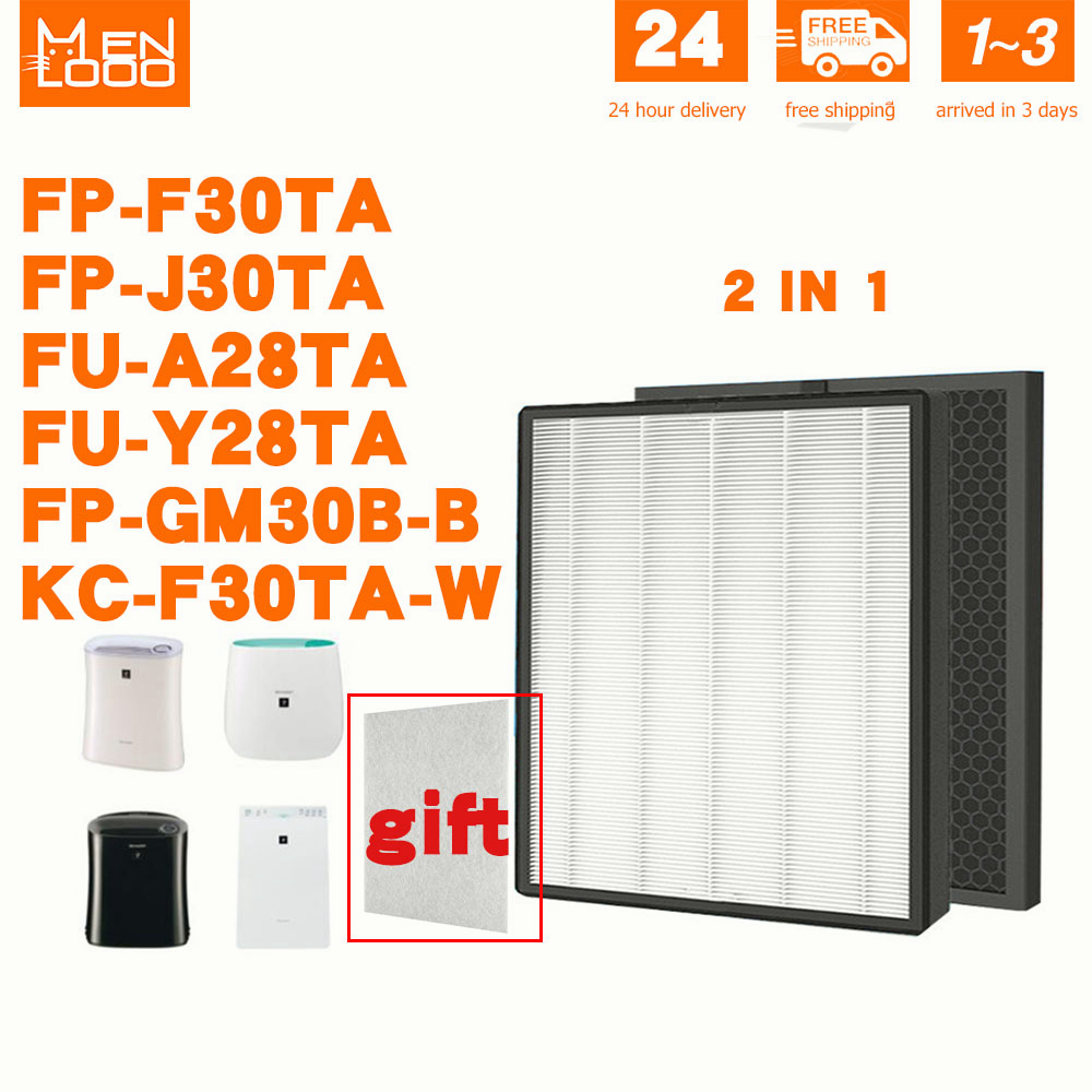 for Sharp air purifier filter FZ-F30HFE  hepa + carbon FP-F30TA FP-J30TA FP-GM30B-B KC-F30TA-W FU-A28TA FU-Y28T