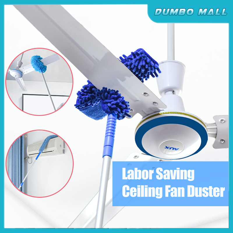 Fan Cleaning Tool Ceiling Duster Cleaner Brush Long Extendable Microfiber Cobweb Mop Absorb Dust Penyapu Sawang