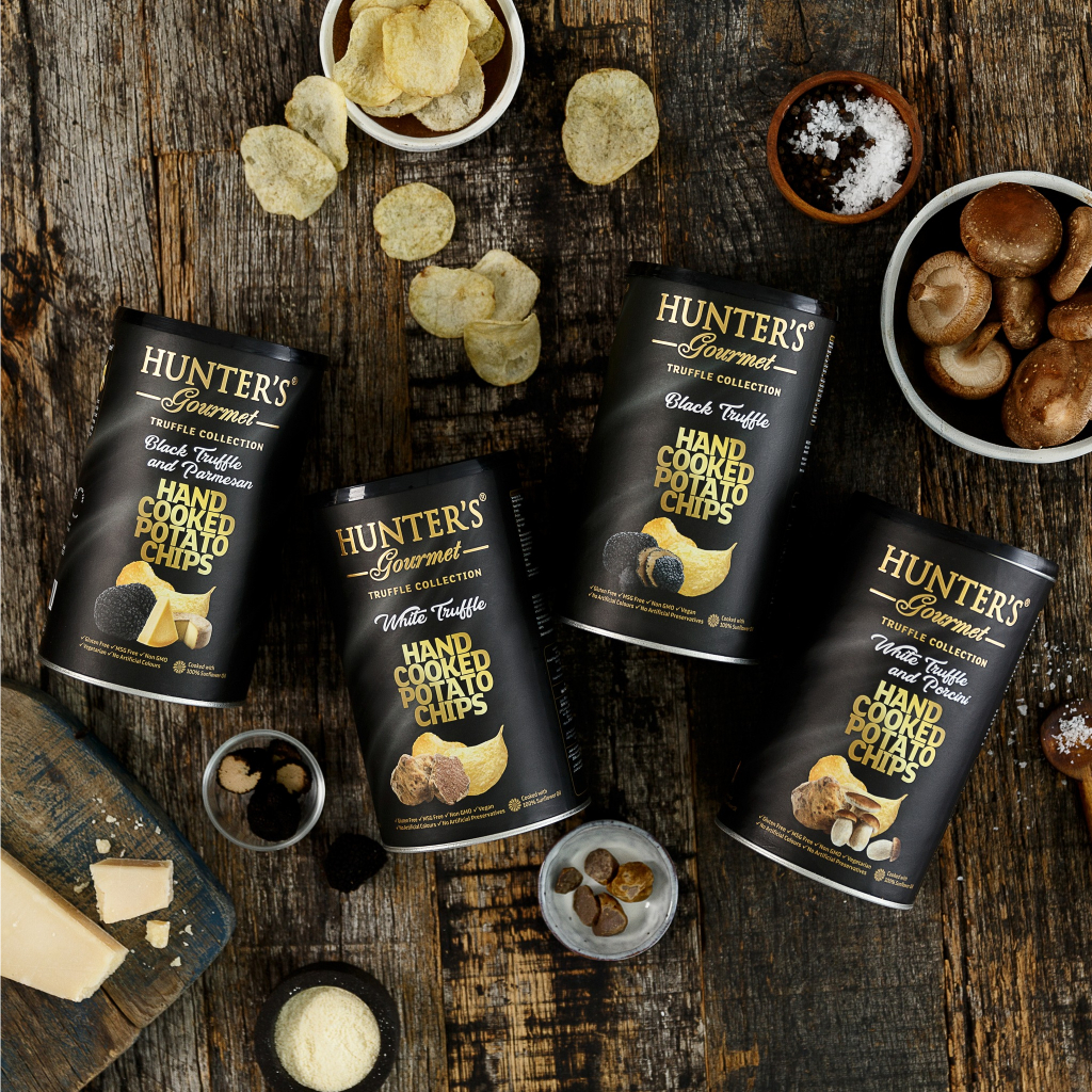 [HALAL] 6 Flavours! Hunter's Gourmet (Hunter Gourmet) Hand Cooked Potato Chips (150gm) [DUBAI]