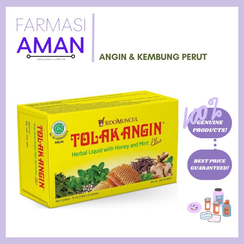 Tolak Angin Herbal Liquid 15ml 5’s (Buang Angin)