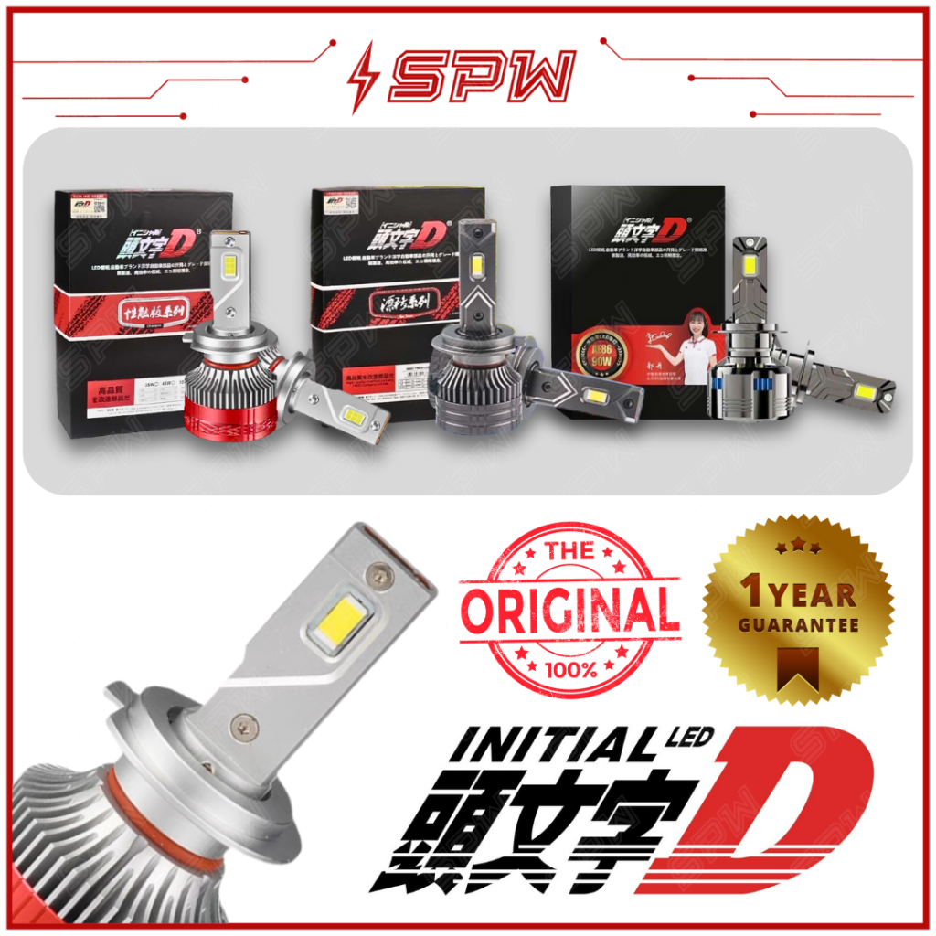 Initial D Headlight LED Bulb Mentol 6000K White LED Foglight Foglamp Spotlight Headlamp H1 H3 H4 H7 H8 H11 9005 9006