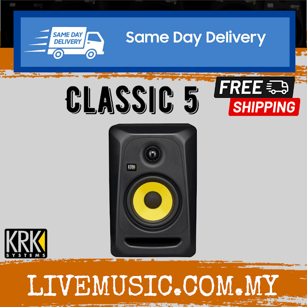 KRK CLASSIC 5 Professional Studio Speaker Monitor w/Monitor Stand And  Isolation - Each / Pair ( Classic5 ) | Shopee Malaysia