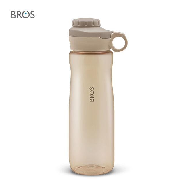 BROS Hana Khaki Brown (750ml) | BPA-Free Water Bottle | Custom Name Print Option