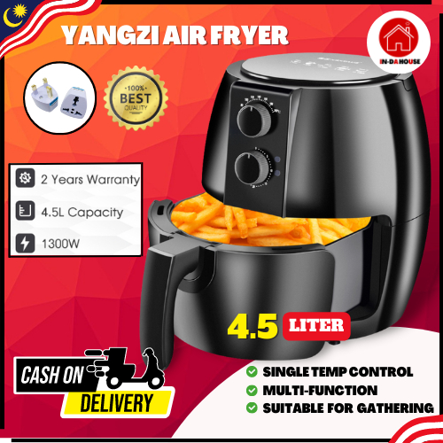 In-Da House Yilizomana Air Fryer- Automatic Oil Free Electric Household Fries Machine Non Stick Fry Tools (4.5L / 3.2L)