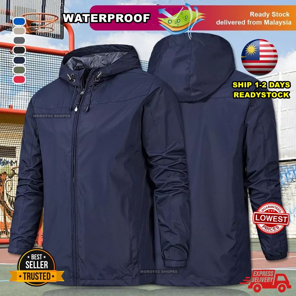 [S-5XL-LOCAL SELLER]?? Unisex Jacket Waterproof Outdoor Men Jaket Motor Kalis Air Windbreaker Men NL
