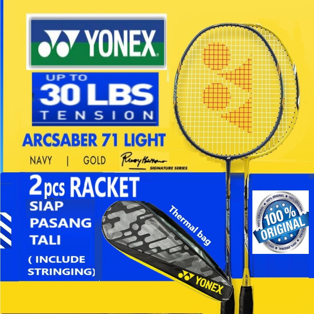 YONEX Badminton Racket 100% Original Racket Badminton racquet Raket YONEX NANORAY ASTROX VOLTRIC