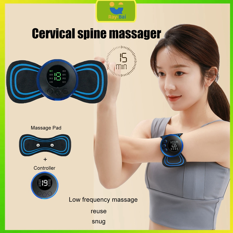 Electric Neck Massager EMS Cervical Vertebra Massage Patch Electric Pulse Muscle Relief Massage Cushion mesin urut badan