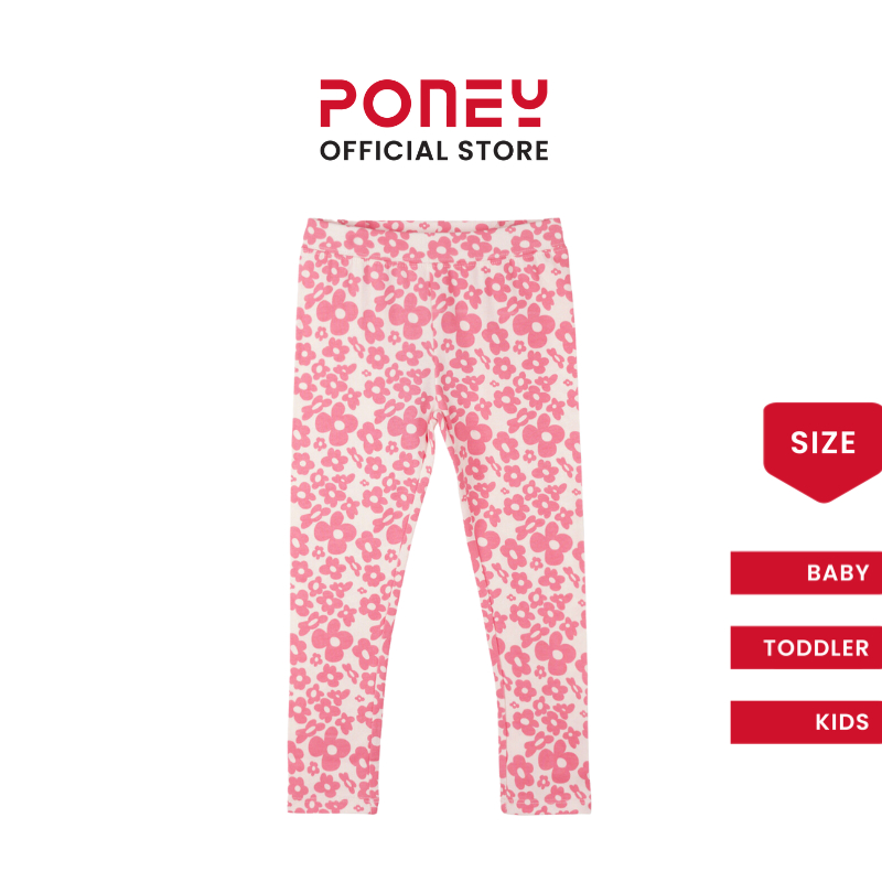 Poney Girls Cream Sea Salt Floral Legging