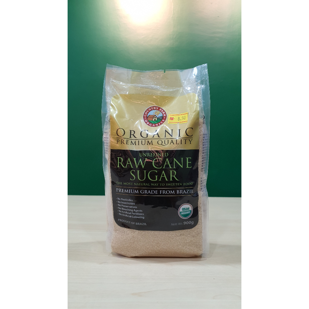 Country Farm Organics Raw Cane Sugar (900g)