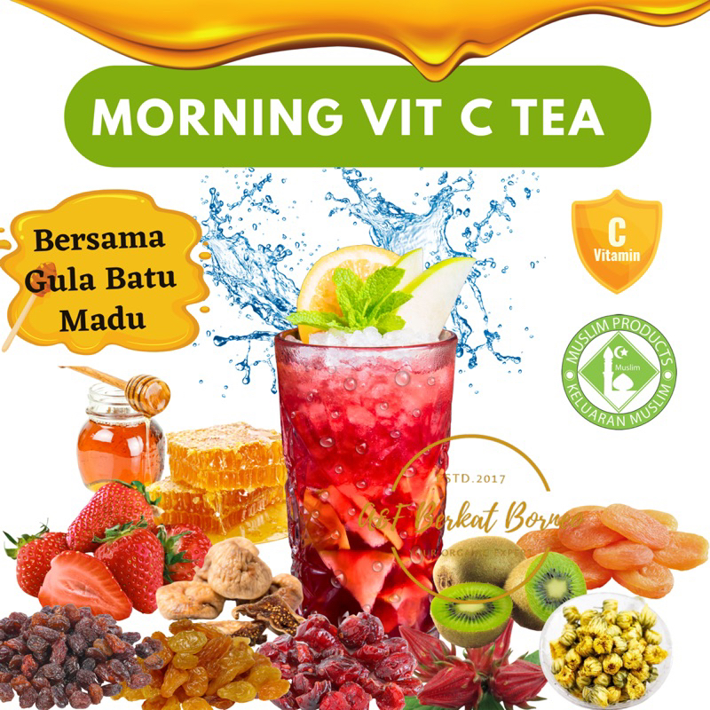 MORNING VIT C TEA/FRUIT TEA/Morning Booster/Vitamin C/Healty Drink/Beauty Drink/Muslim Seller