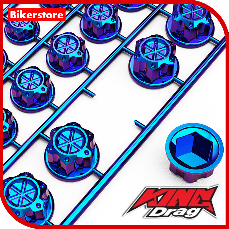 TITANIUM 30PCS SET TITANIUM & GOLD & RED SCREW CAP COVER NUT SKRU BOLT UNIVERSAL MOTORCYCLE Y150 RS150 LC135 SYM YSU