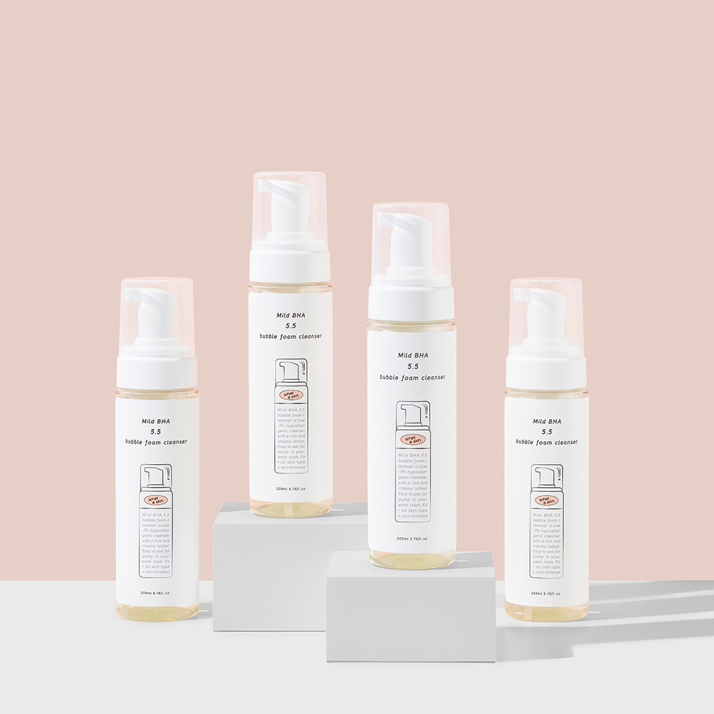 What A Skin- Mild BHA 5.5 Bubble Foam Cleanser- 200ml