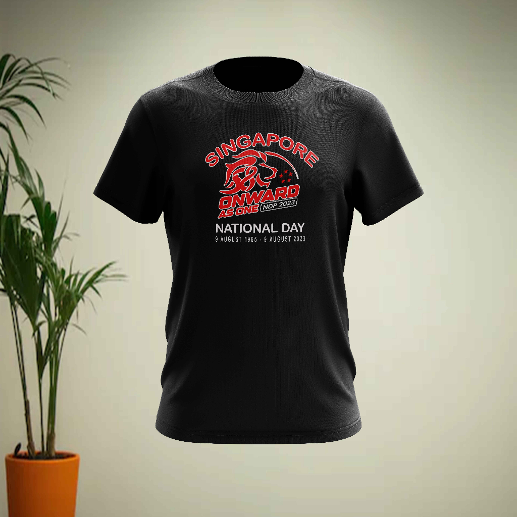 58TH SINGAPORE NATIONAL DAY PARADE 1965 - 2023 TSHIRT LOGO DESIGN 2 TSHIRT ROUND NECK FOR ALL