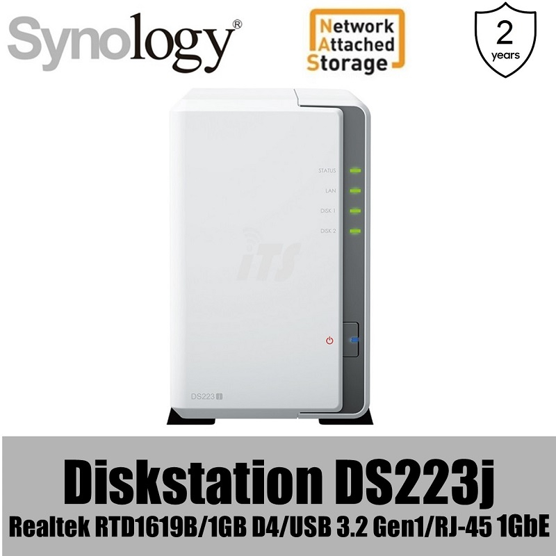 Synology DiskStation 2-Bay NAS Home Cloud Storage (DS220j / DS223j)