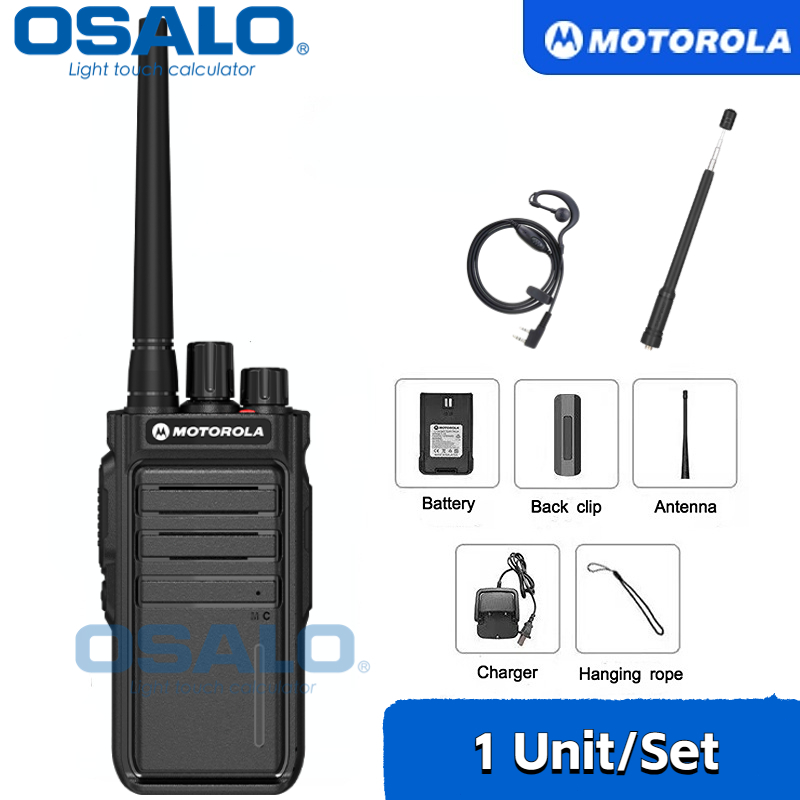 Motorola GP-968 Walkie Talkie 10KM Channel16 UHF (2 Charging Mode Affordable Super Durable 6-Month Warranty)