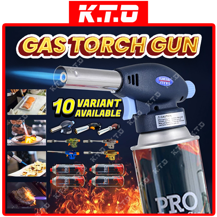 Portable Multipurpose Gas Torch Gun Butane Gas Flame Gun Thrower Welding Fire Maker / Pemetik Api / 喷火枪 煤气罐