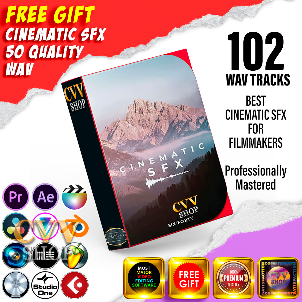 Sound Effects SFX - Cinematic Sound Pack V3 640 Studio - Video Audio Editing