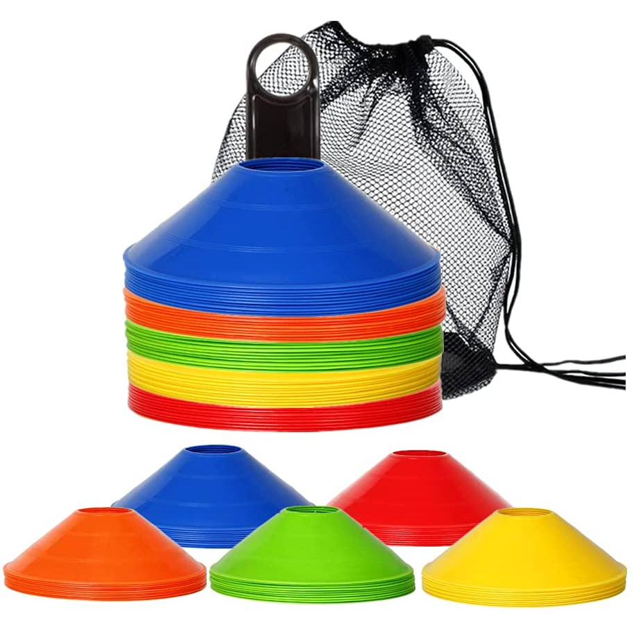 Soccer Agility Training Equipment Disc Cone / Field Marker (Set of 50pcs)