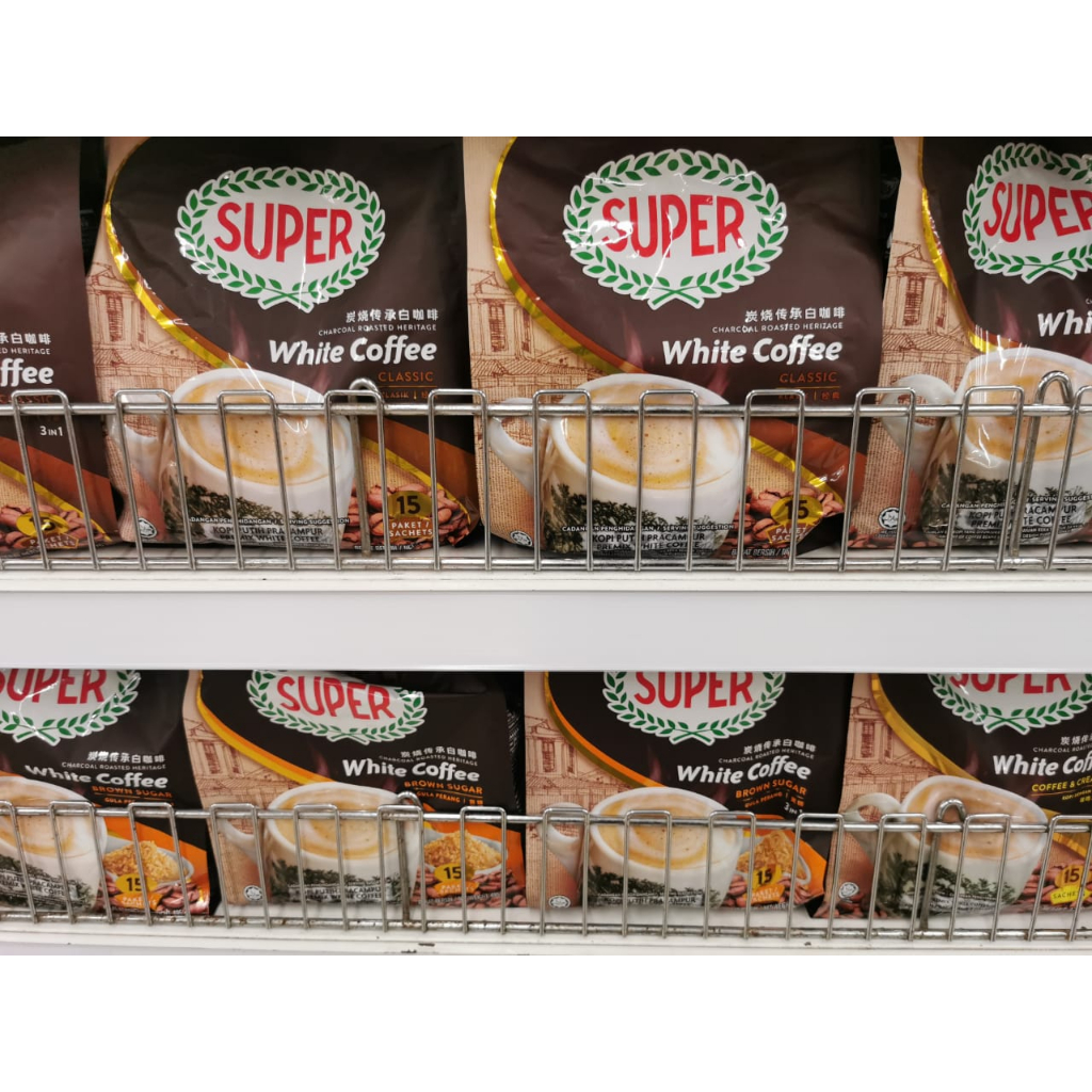Super 3 In 1 Charcoal Roasted White Coffee 35g x 15 Sachets SUPER Instant 3 in1 White Coffee 15 sachets