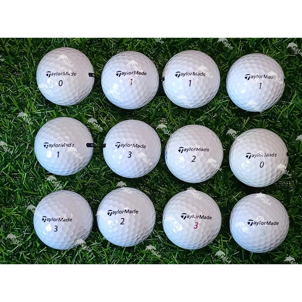 (Grade B 12 Pcs)Taylormade Used Golf Ball