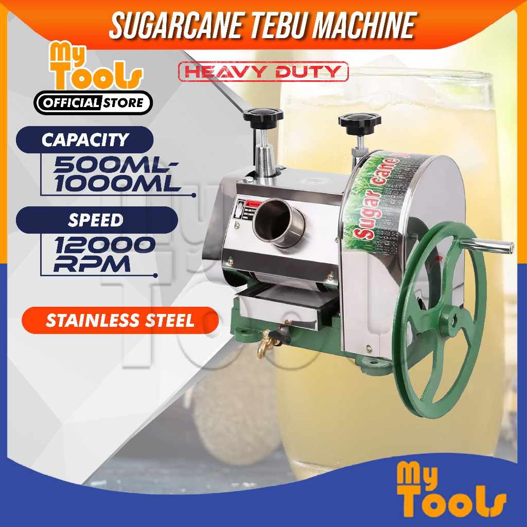 Mytools Hand Tebu Gula Commercial Hand Manual Sugar Cane Machine Press Pressure Juice Juicer Machine Stainless Steel