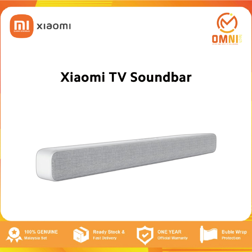 100% Original Xiaomi Mi Soundbar - Bluetooth Playback | 8 Sound Unit TV Speaker Sound Bar