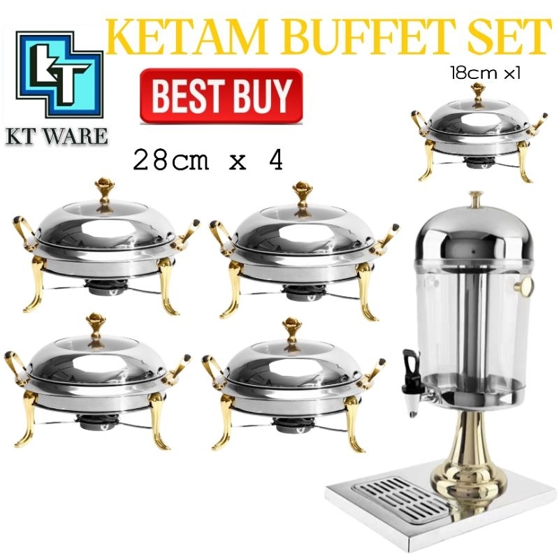 KT WARE BUFFET SET KETAM BERKAS LAUK TRAY HIDANGAN TRAY JAMUAN KATERING SET PARTY TRAY BERKAS AIR