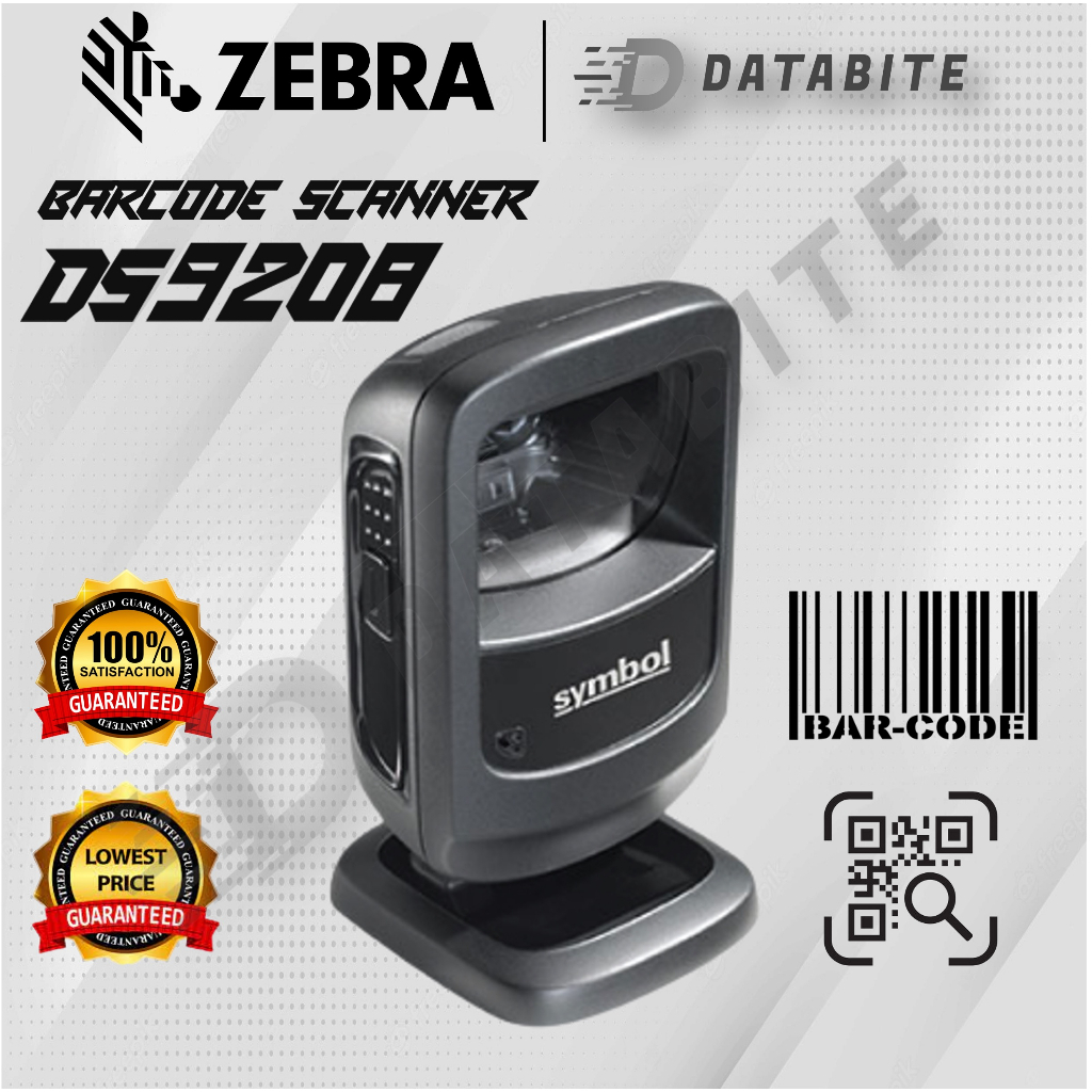 Zebra Symbol DS9208 2D Omni Directional Barcode Scanner QR Scan Bar Code Scan Zebra DS9208 PGMall