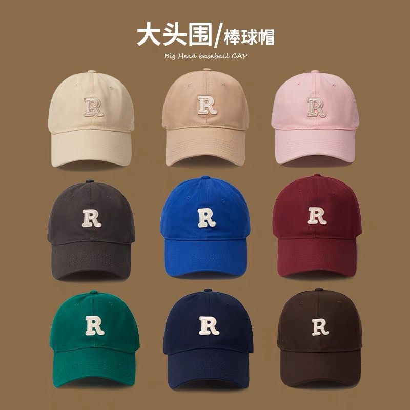 Stok Sedia Ada Premium Korean Unisex Cap Hat R / P Letter Korean Style Baseball Cap Outdoor Sports Cap Unisex