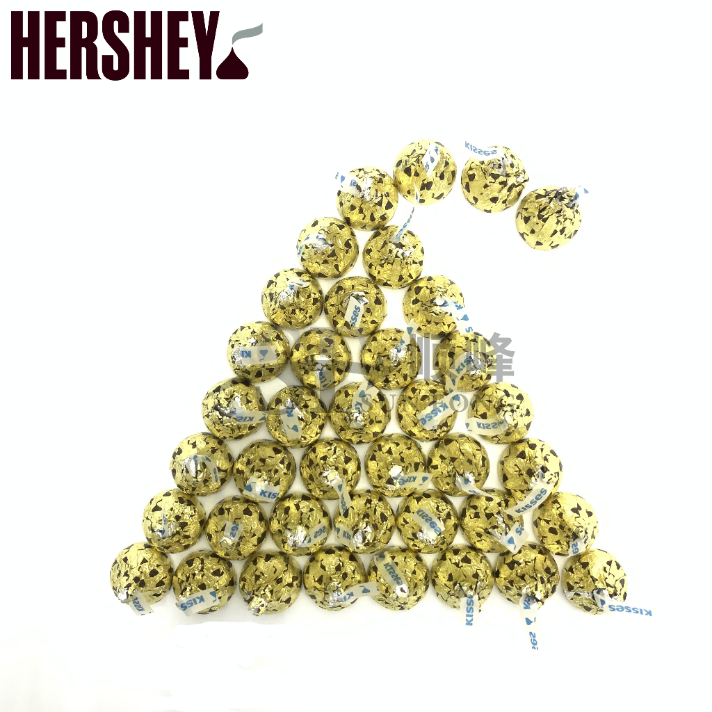 Hershey Kisses Classic Almond Milk Chocolate 1 Bite Halal 1Pc 好时之吻 经典 杏仁 牛奶巧克力 1颗 清真 一口咬 Coklat Susu Badam Door Gift 送礼