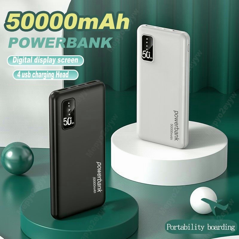 50000mAh Power Bank Dual USB Portable Powerbank Battery Poverbank For Samsung Xiaomi Huawei