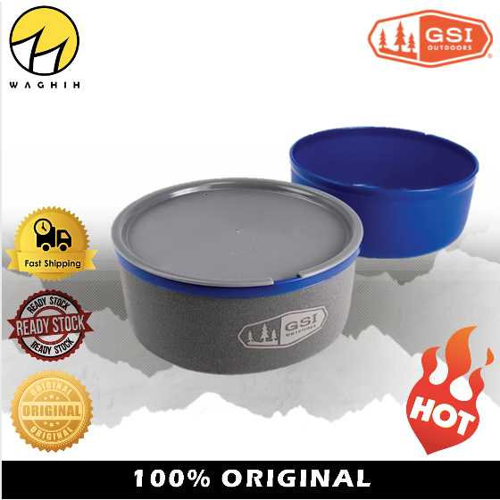 100% ORIGINAL GSI OUTDOORS ULTRALIGHT NESTING BOWL AND MUG CAMPING HIKING COOKWARE MUG SETS