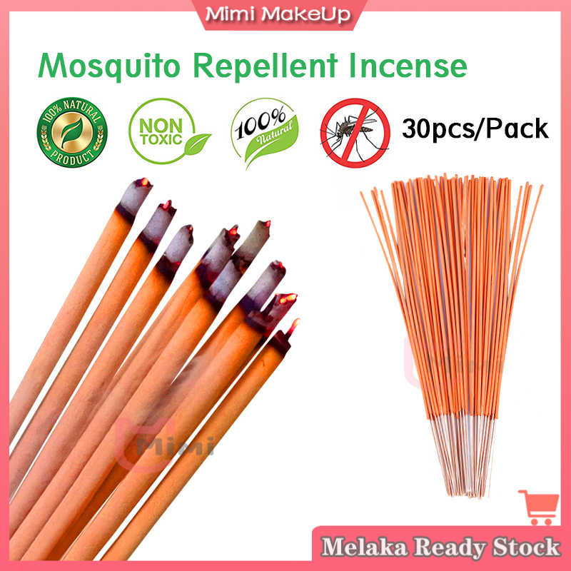 30pcs/box Natural 100% Organic Mosquito Coil/Mosquito Killer Stick/Ubat Nyamuk 蚊香/驱蚊棒 Non-toxic Osmanthus Fragrance 安全无毒