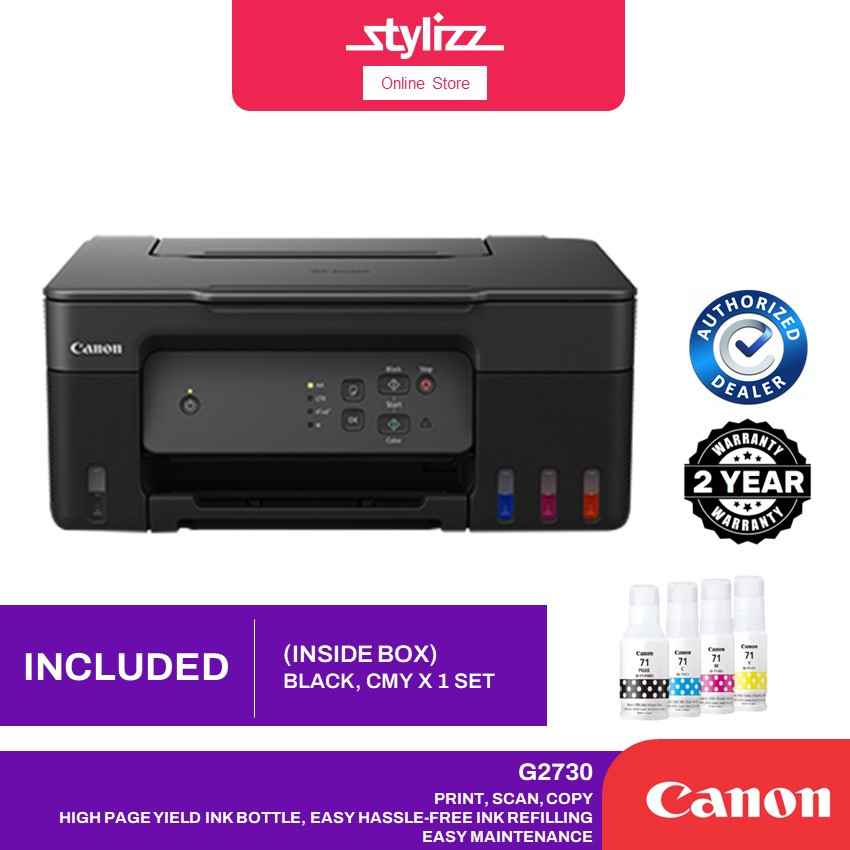 CANON PIXMA REFILLABLE TANK PRINTER AIO PRINT SCAN COPY WIRELESS G3730, G1730 PRINT ONLY, G2730