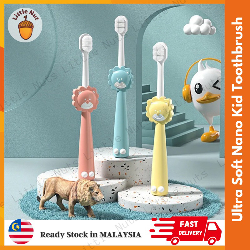 Japan Nano Kid Toothbrush Ultra Soft Children Toothbrush Kids Bathroom Oral Hygiene Toothpaste Berus Gigi Kanak万毛儿童牙刷 牙膏