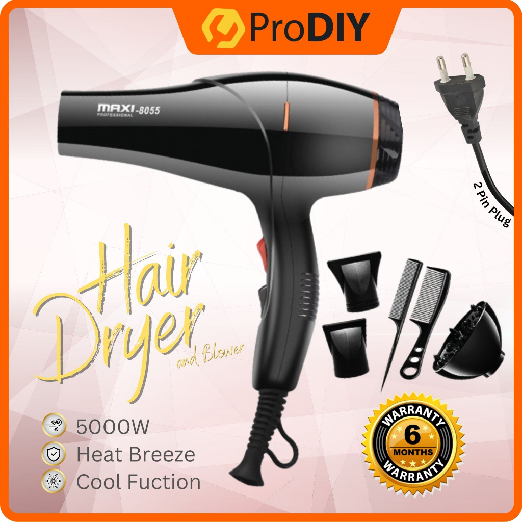 PRODIY NOVA Portable Hair Dryer Hairdryer Pengering Rambut Hair Blower Salon Hair Dryer Saloon 9036 9037 9105 9031 8055